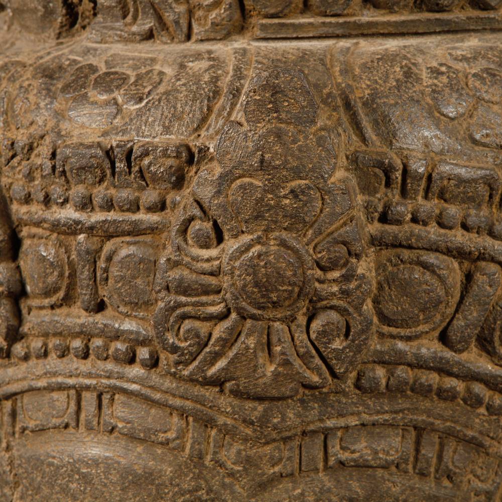 Indonesian Head Depicting 3 Aspects of Shiva - Image 10