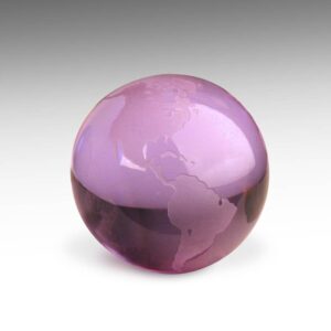 Terrestrial Globe Paperweight, Czechia