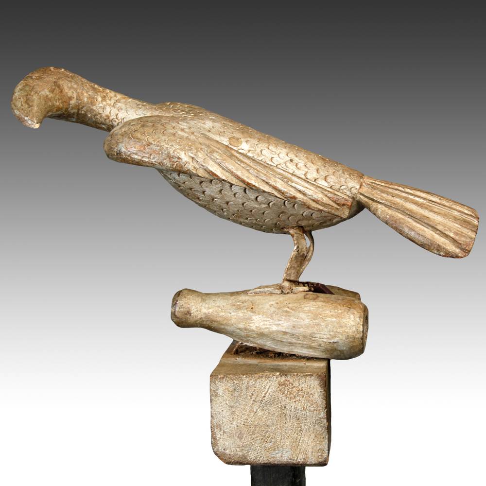 Ashanti Linguist's Staff Depicting Bird and Cannon - Image 6
