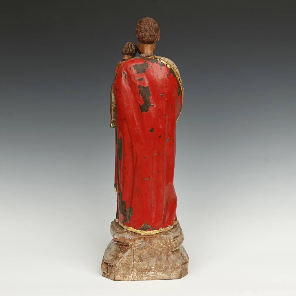 Vietnamese Standing Figure of Joseph & Jesus - Image 2