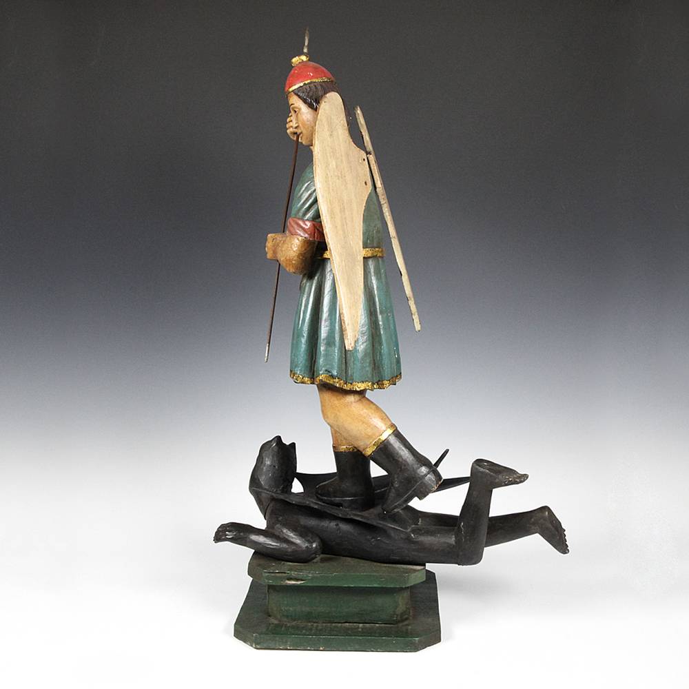Vietnamese Figure Depicting St. Michael and the Devil - Image 3