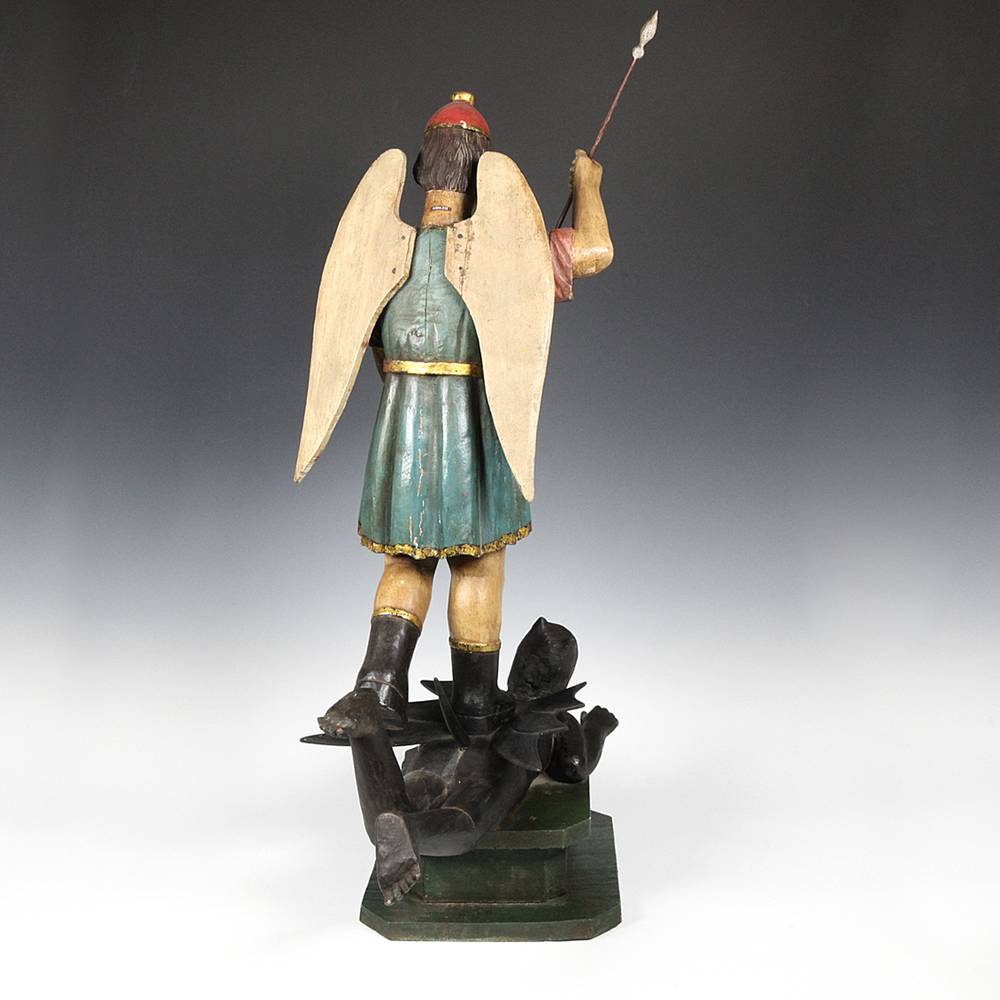 Vietnamese Figure Depicting St. Michael and the Devil - Image 4