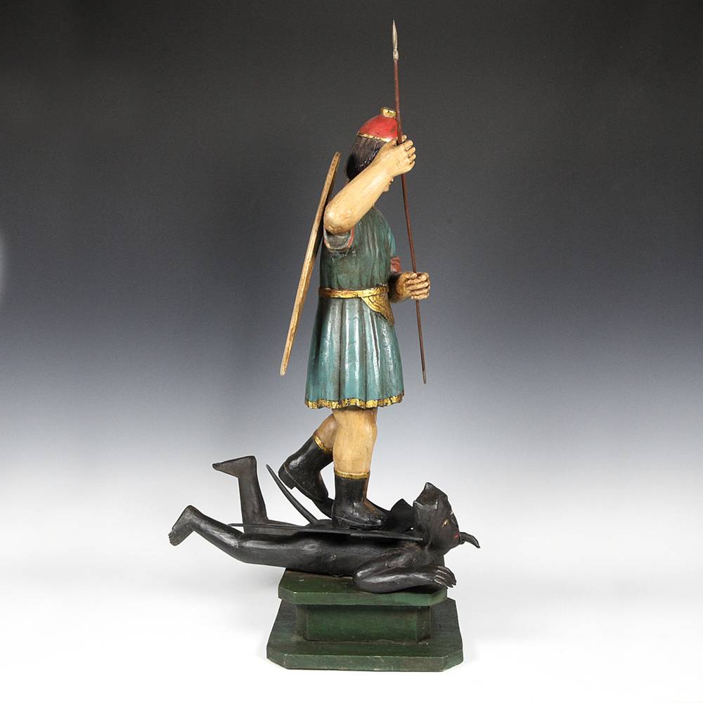 Vietnamese Figure Depicting St. Michael and the Devil - Image 5