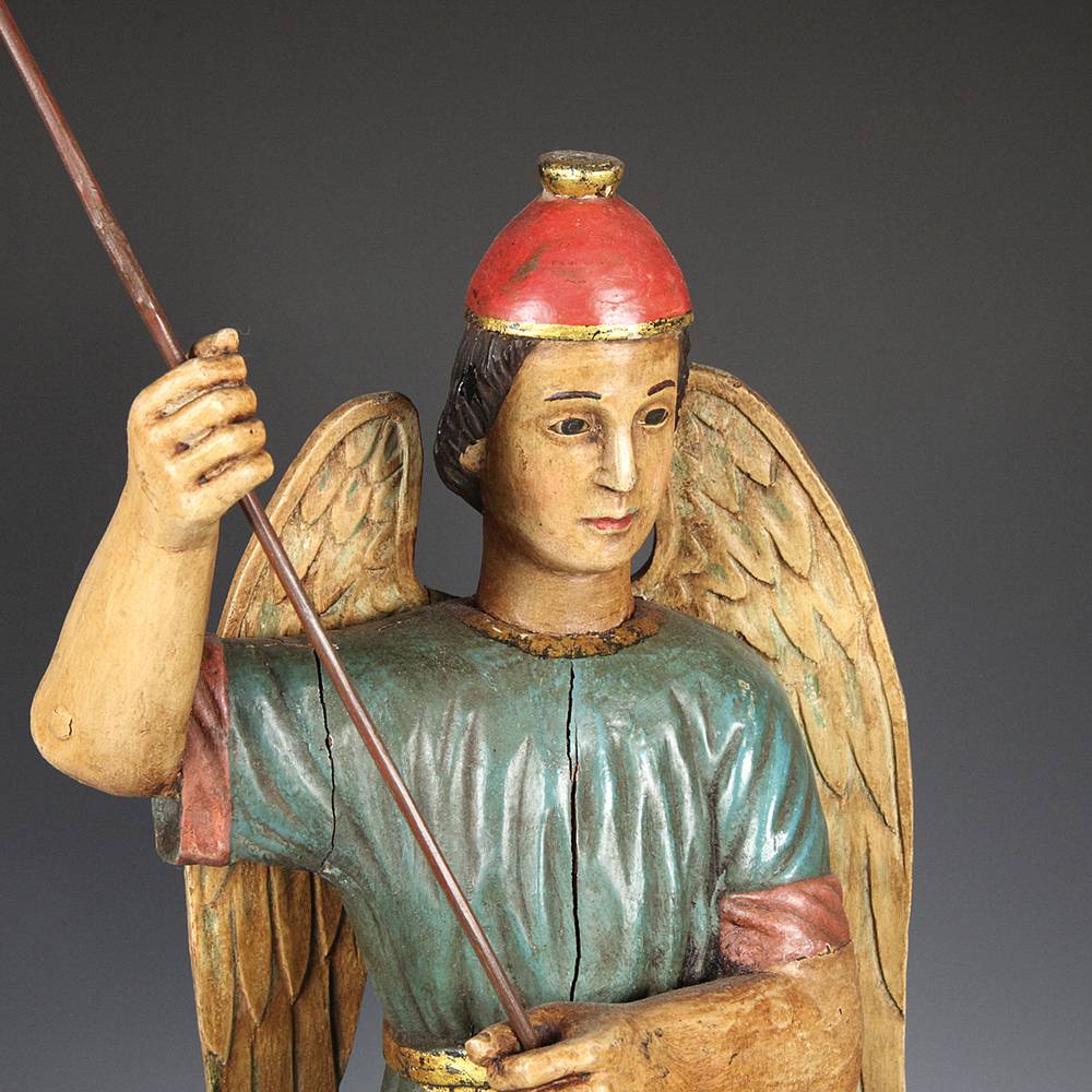 Vietnamese Figure Depicting St. Michael and the Devil - Image 7