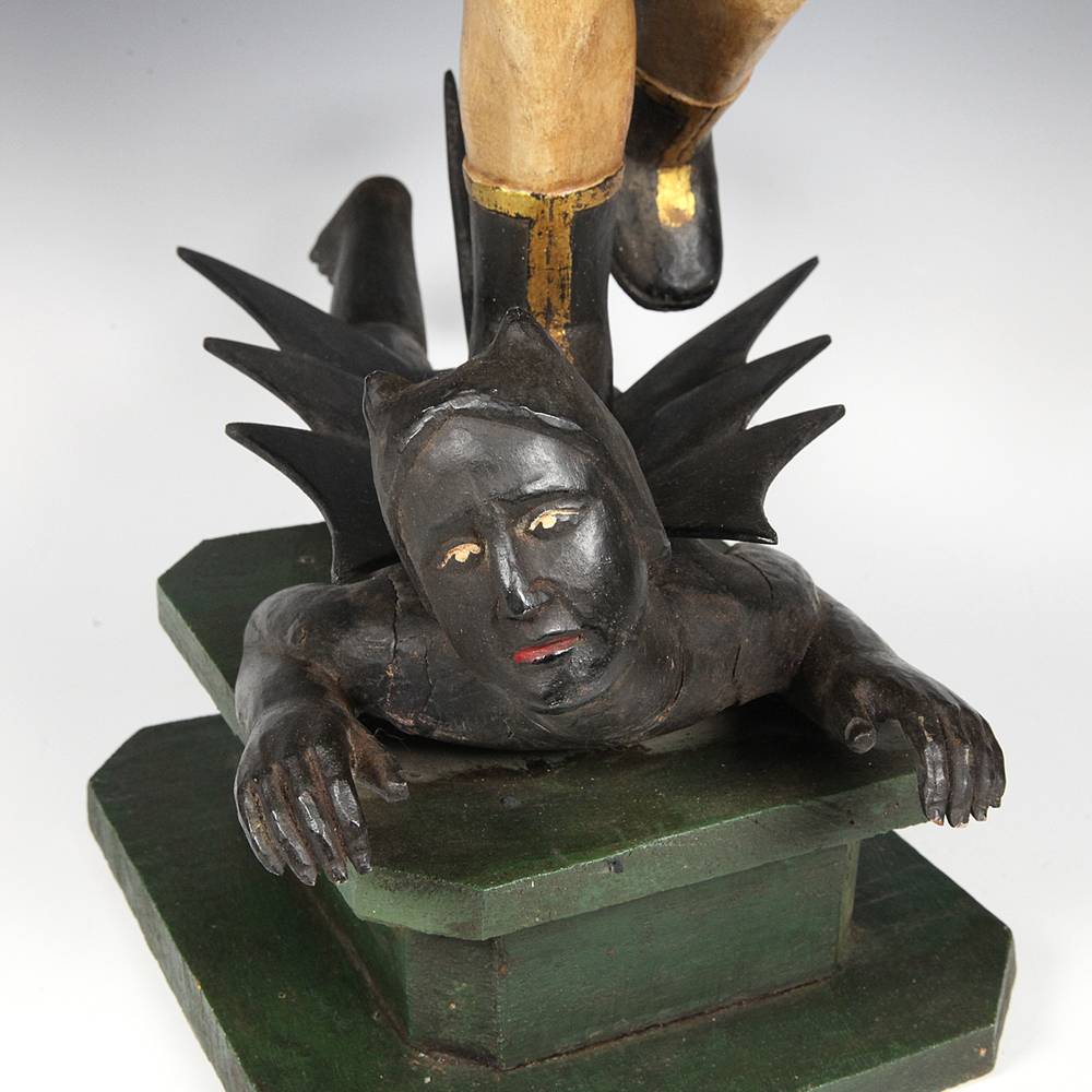 Vietnamese Figure Depicting St. Michael and the Devil - Image 8