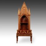 Japanese Miniature Boxed Zhushi Shrine with Standing Buddha, Japan