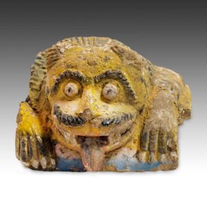 Indian Temple Fragment of a Feline