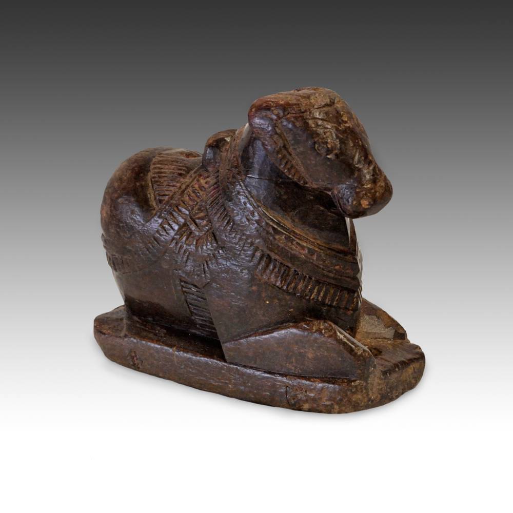 Indian Wood Nandi or Bull - Image 2