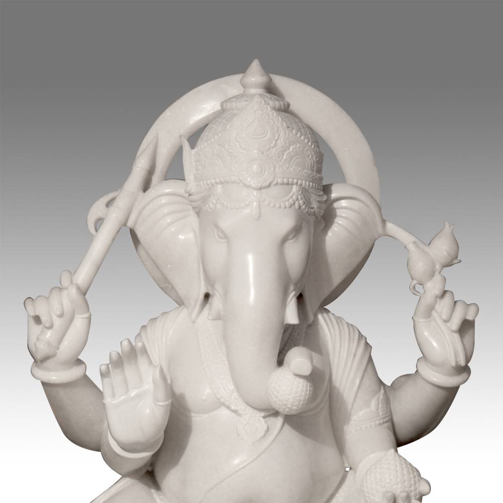 Indian Seated Figure of Ganesh - Image 2
