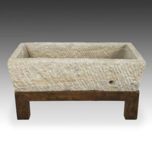 Chinese Rough-Hewn Trough, On stand