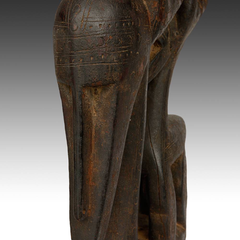 Bambara "Mother & Child" Chiwara or Antelope Headdress, Based - Image 7