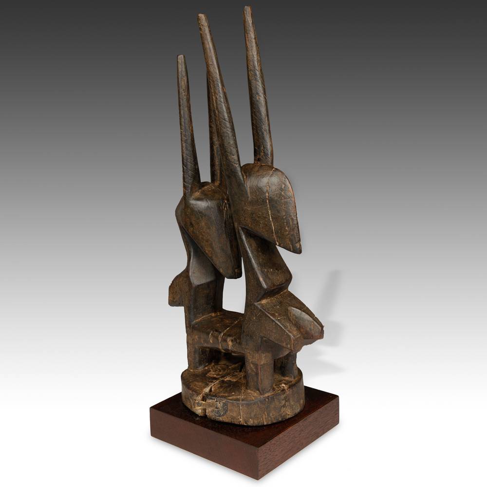 Bambara Abstract "Mother & Child" Chiwara or Antelope Headdress, Based - Image 2