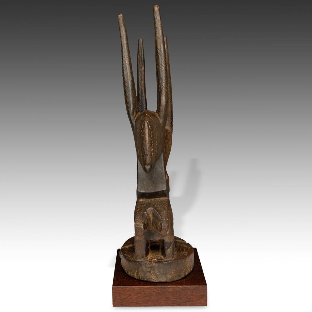 Bambara Abstract "Mother & Child" Chiwara or Antelope Headdress, Based - Image 3