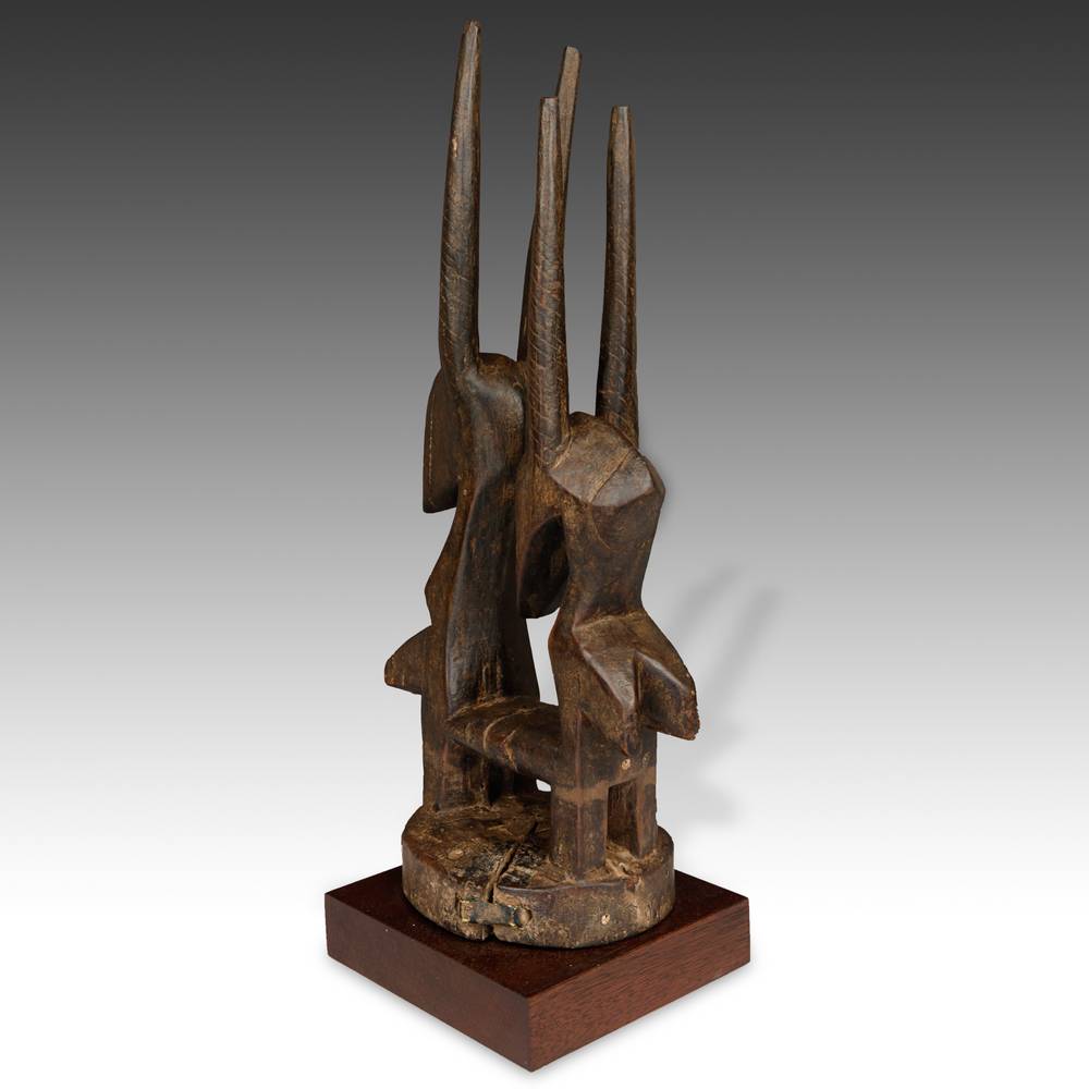 Bambara Abstract "Mother & Child" Chiwara or Antelope Headdress, Based - Image 4