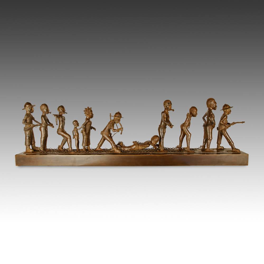 Beninese Lost Wax Casting of Slave Procession