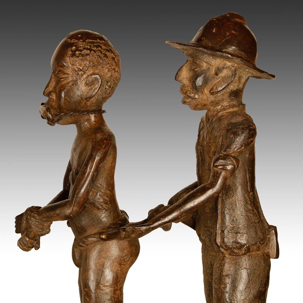 Beninese Lost Wax Casting of Slave Procession - Image 21