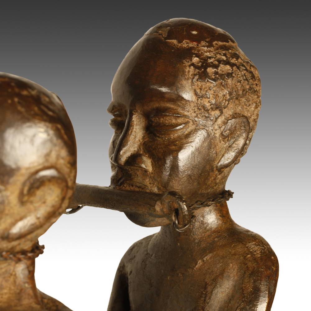 Beninese Lost Wax Casting of Slave Procession - Image 27