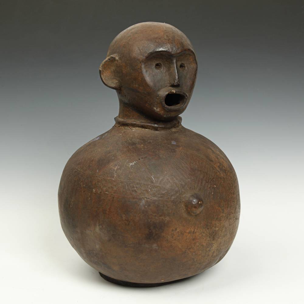 Zaramo Terra Cotta Figurative Vessel - Image 2