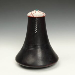 Ugandan Wood Milk Vessel