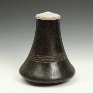 Ugandan Wood Milk Vessel