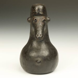 Makonde Terra Cotta Figurative Vessel