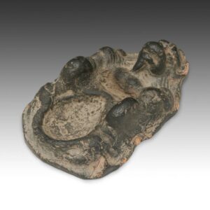 Nepalese Oil Lamp Depicting Hanuman