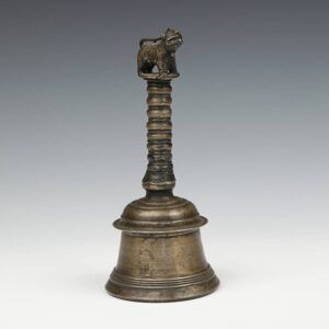 Nepalese Bell with Handle Depicting Cat