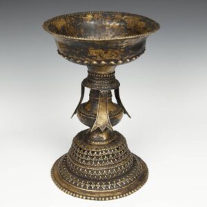 Nepalese Brass Butter Lamp