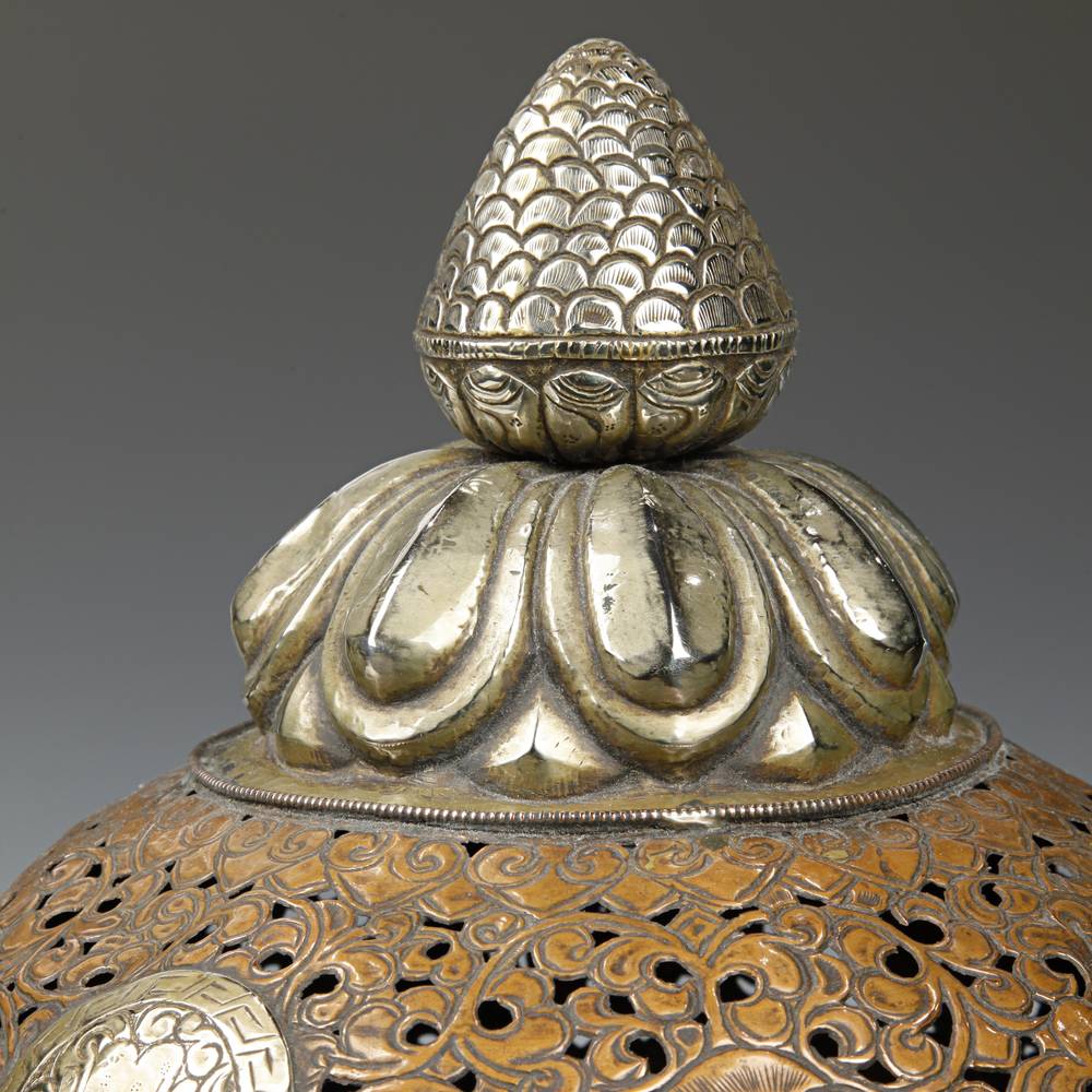 Nepalese Incense Burner Depicting Ashtamangala - Image 2