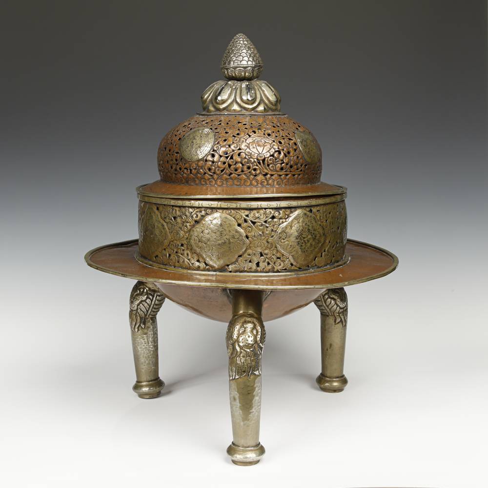 Nepalese Incense Burner Depicting Ashtamangala - Image 10
