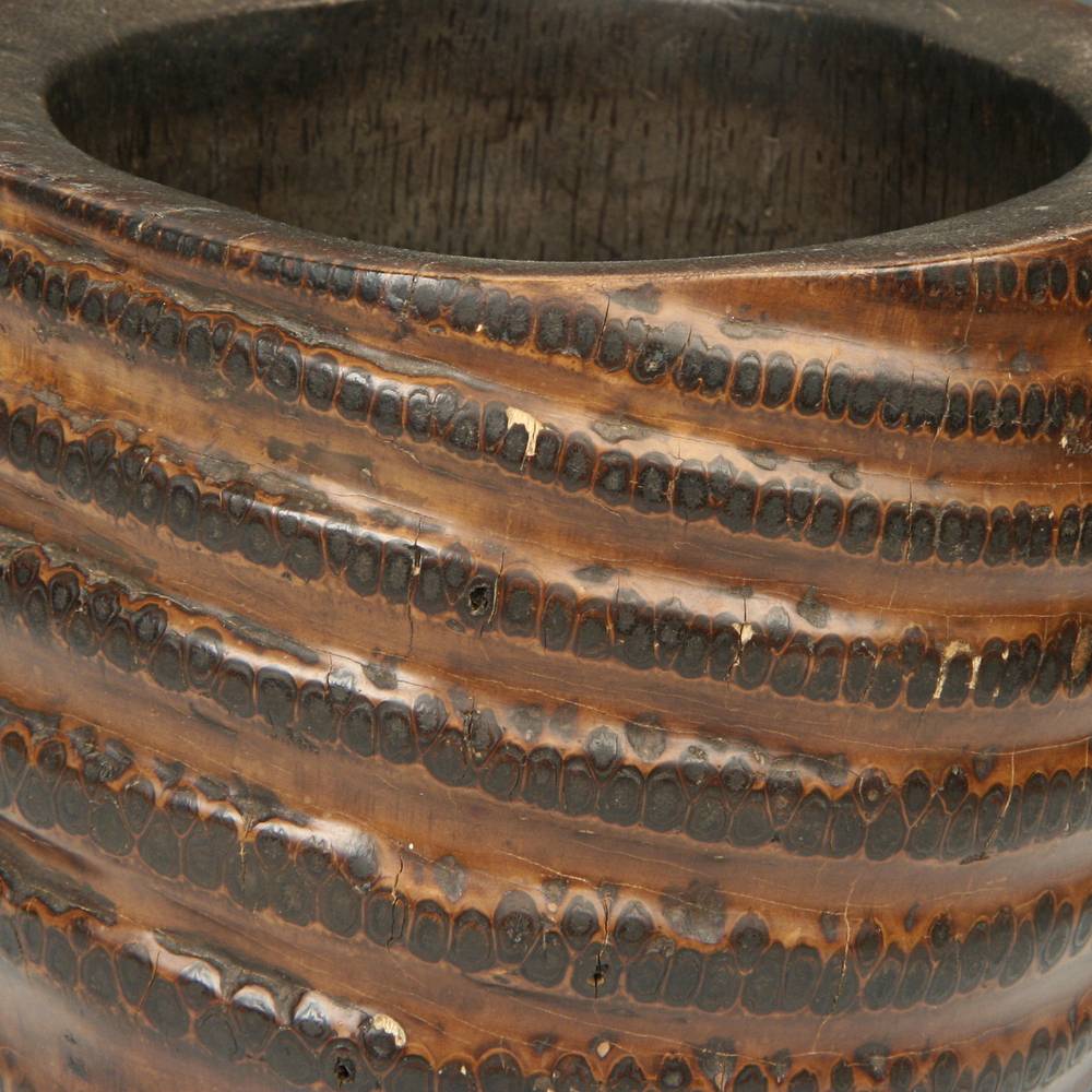Chinese Wood Brush Pot - Image 5