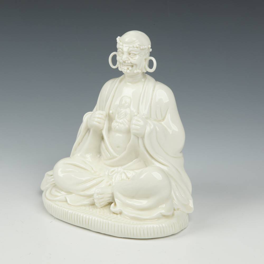Chinese Seated Figure of a Lohan or Enlightened One - Image 5