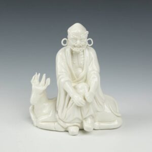 Chinese Seated Figure of a Lohan or Enlightened One