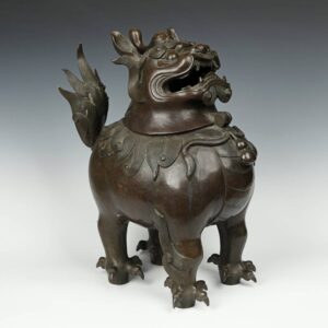 Chinese Incense Burner or Censer Depicting Foo Lion