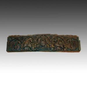 Indian Door Lintel with Peacock, Horse, Griffin, and Fish