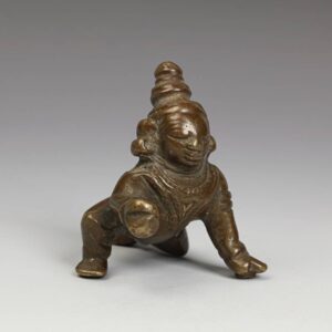 Indian Pilgrimage Figure of Kneeling Krishna