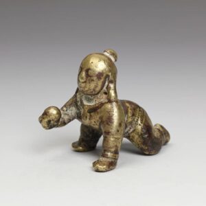 Indian Pilgrimage Figure of Kneeling Krishna