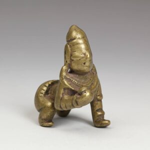 Indian Pilgrimage Figure of Kneeling Krishna