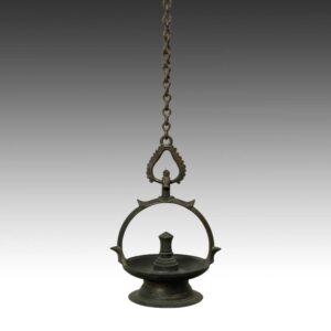 Indian Oil Lamp with Lingam