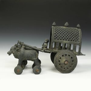 Indian Rider with Ox Cart