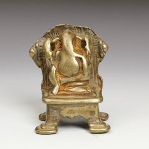 Indian Pilgrimage Figure of Ganesh on Throne