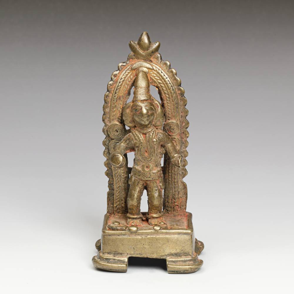 Indian Pilgrimage Figure of Begging Shiva in Mandorla