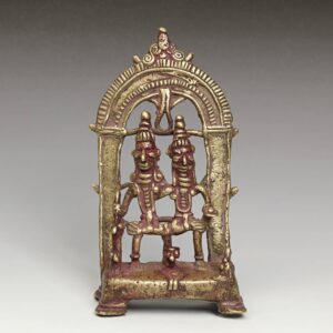 Indian Folk Pilgrimage Figure of Shiva and Parvati
