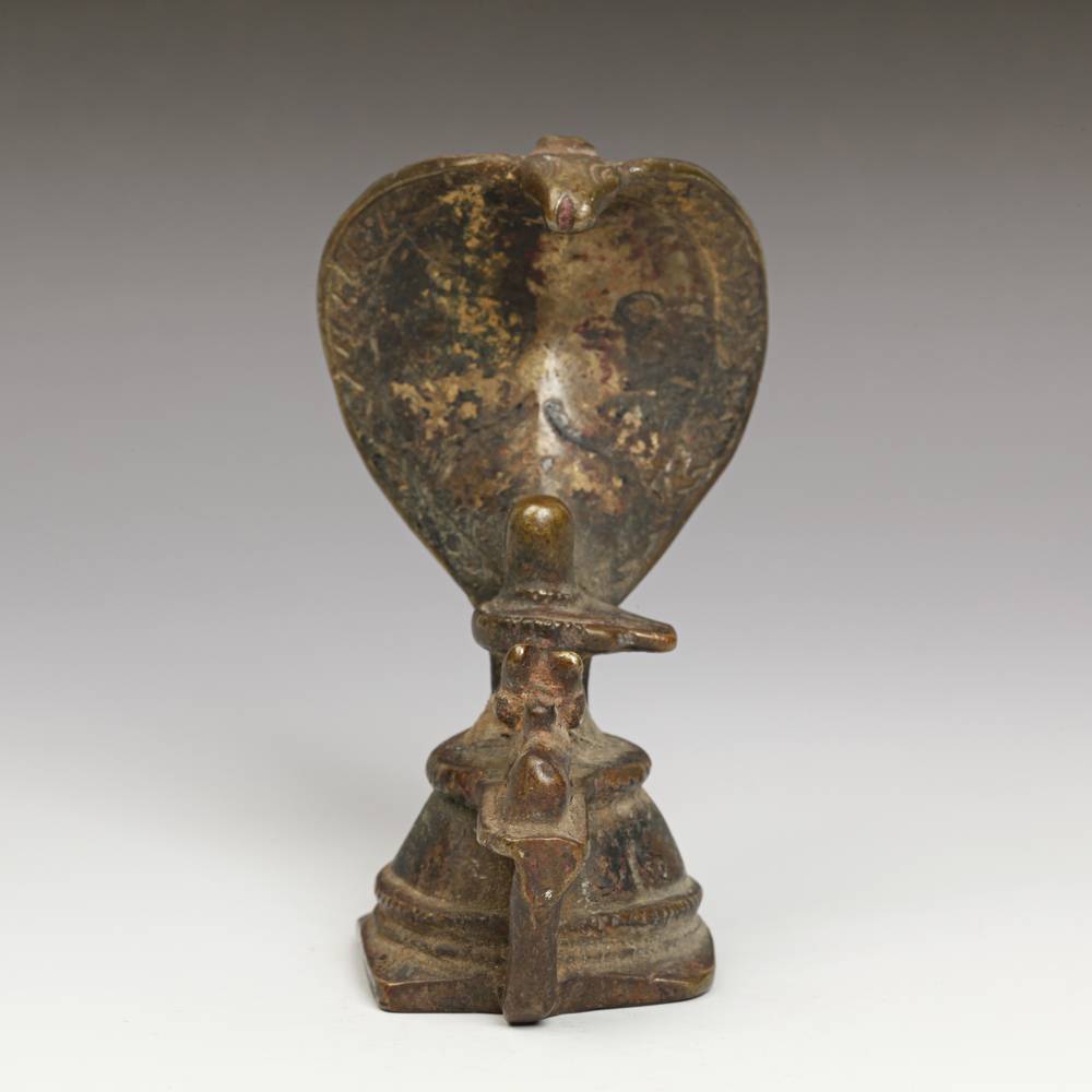Indian Pilgrimage Figure of Nandi with Naga
