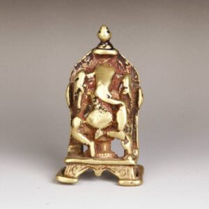 Indian Pilgrimage Figural Altar Group Depicting Ganesh