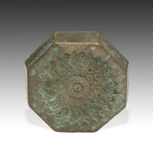 Indian Casting Mold with Lotus Motif