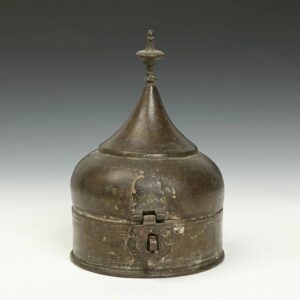 Indian Pandan or Lidded & Hinged "Onion Dome" Betel Nut Box
