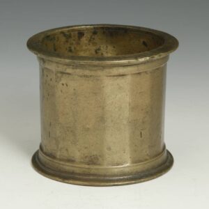 Indian Column-Form Holy Water Vessel with Inscription