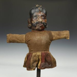 Indian Male (With Mustache) Puppet on Stick