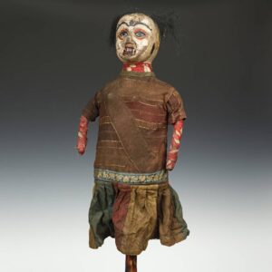 Indian Female Puppet on Stick